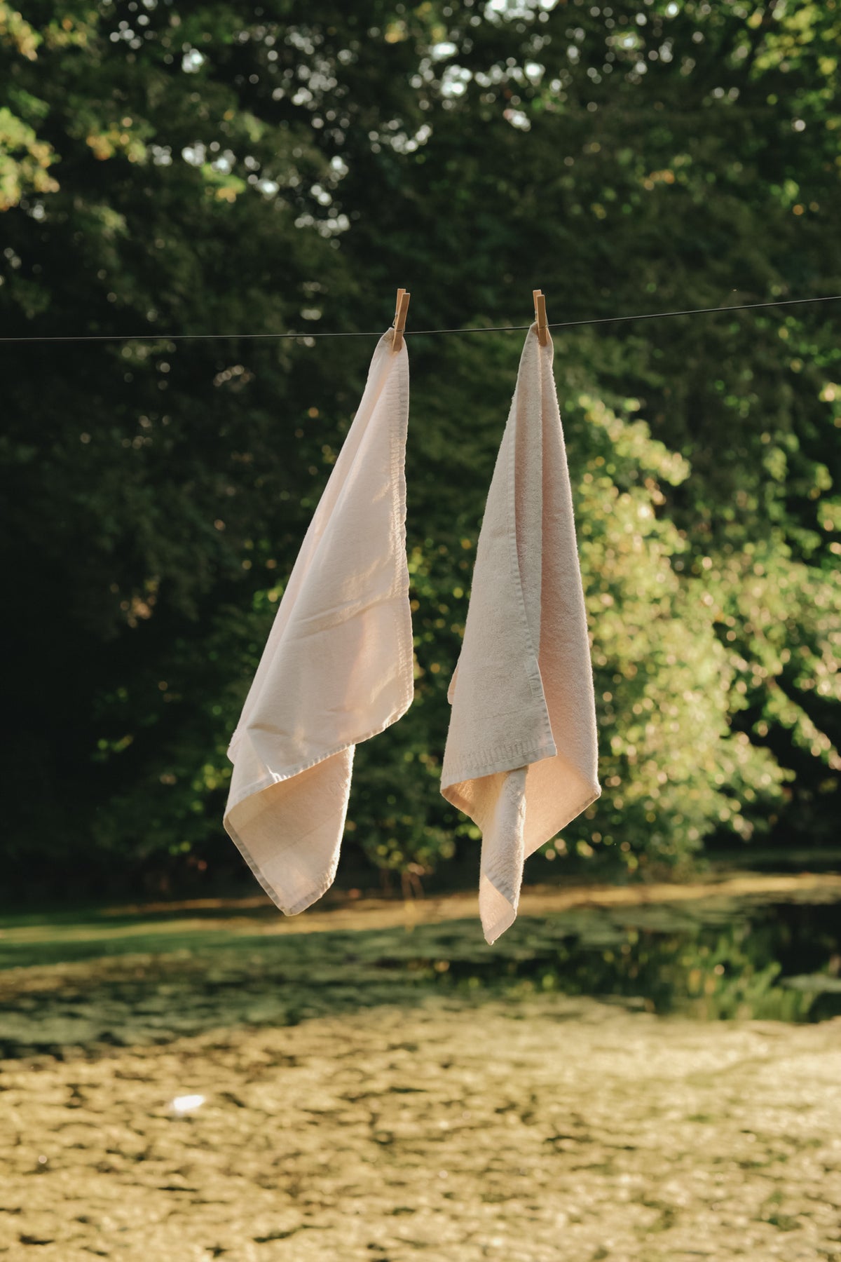 Theedoek en handdoek set