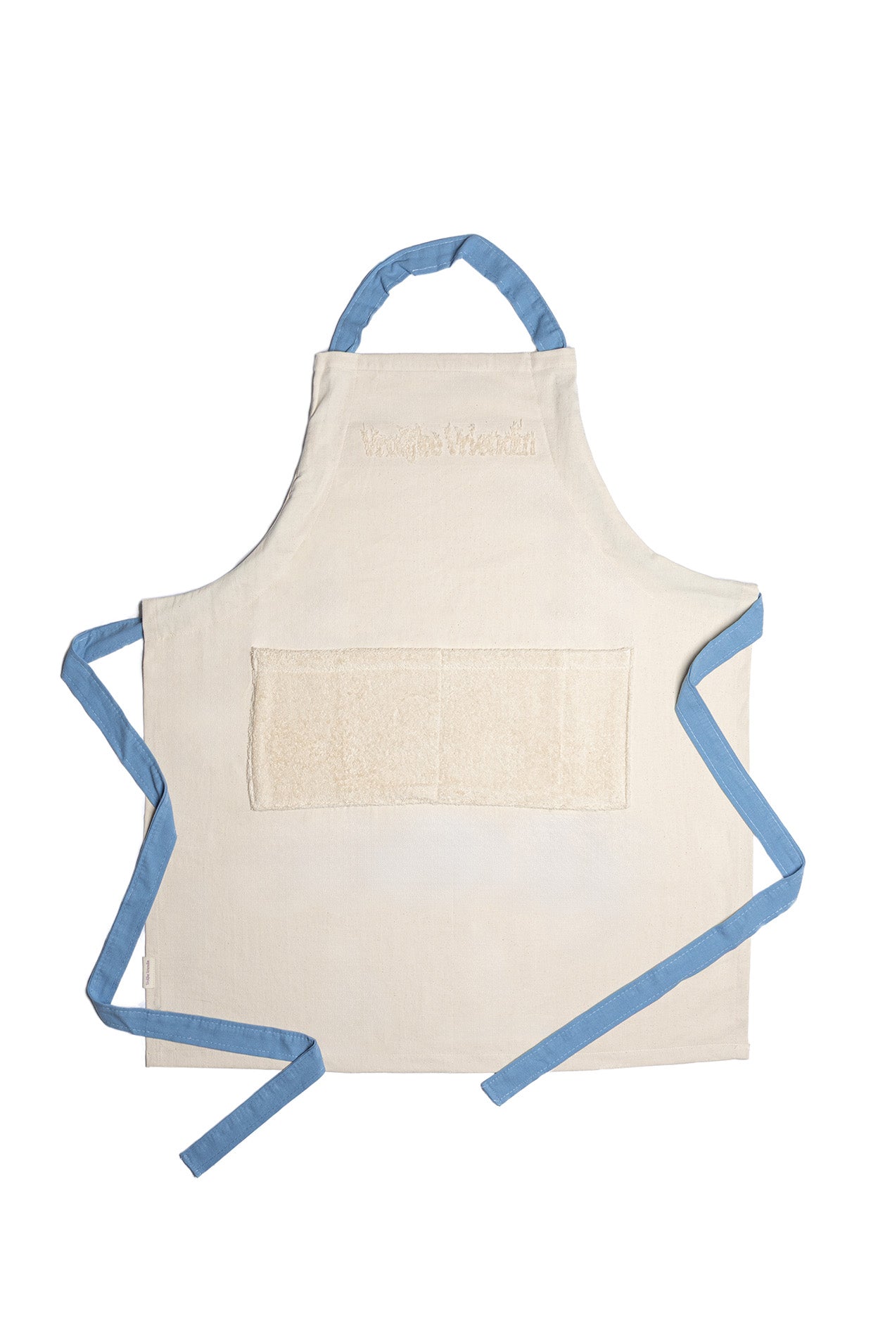 Vrolijk schort - band blauw